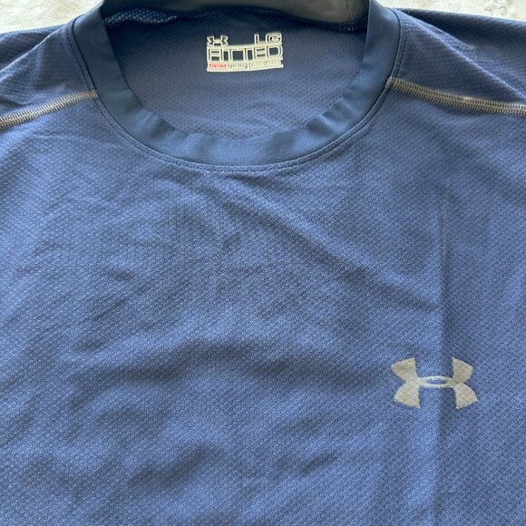 Under Armour Men's Large Fitted Sleeveless Workout/Biking Shirt - Picture 2 of 5